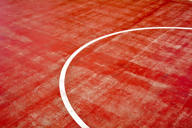 Closeup terrain de basket