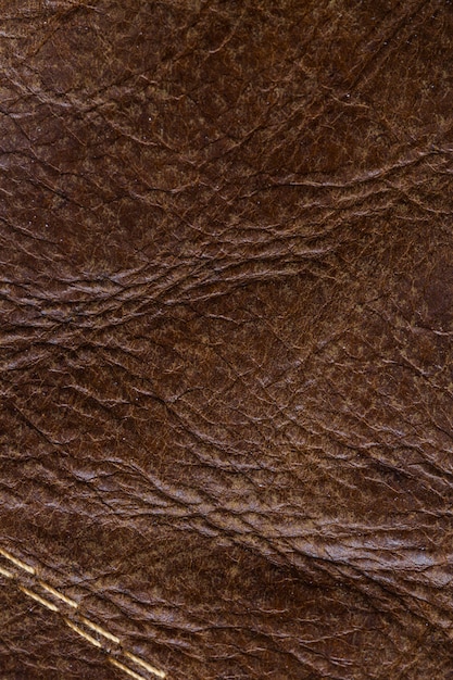 Closeup texture cuir marron