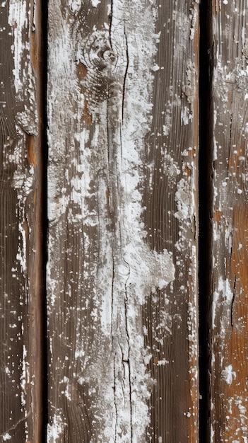 Photo une clôture en bois peinte en blanc