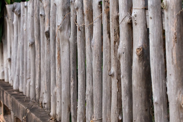 Clôture en bois