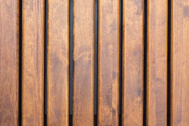 Clôture décorative en bois close-up. Motif et texture du bois