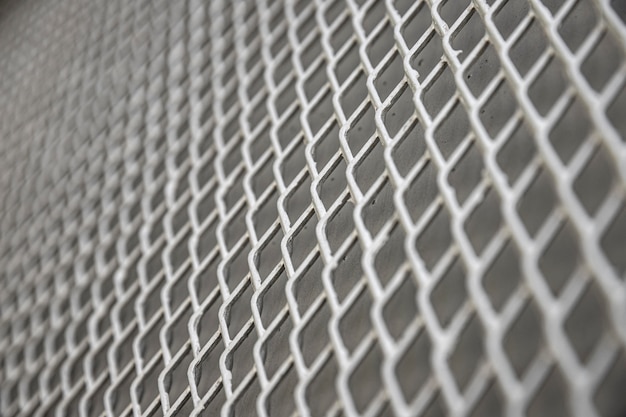 Photo clôture de fond métallique dans les tons gris