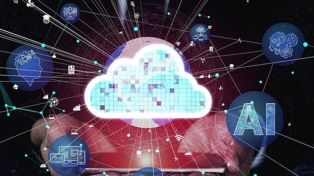 Cloud computing conceptuel et technologie de stockage de données pour l'innovation future