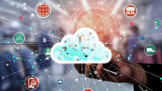 Cloud computing conceptuel et technologie de stockage de données pour l'innovation future