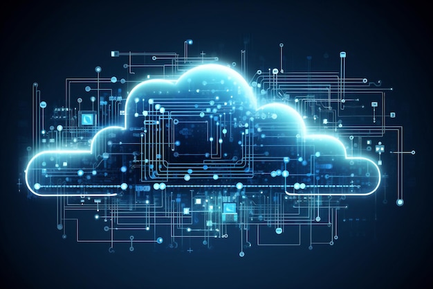 Le cloud computing, la technologie du cyberspace, le réseautage Web