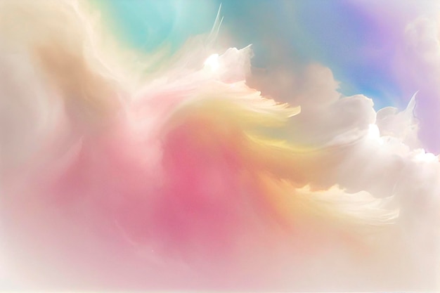 Cloudscape de couleur pastel