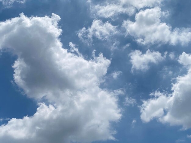 Cloudscape sur fond de ciel bleu