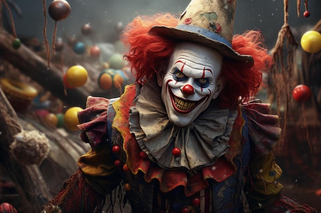 Le clown du film.