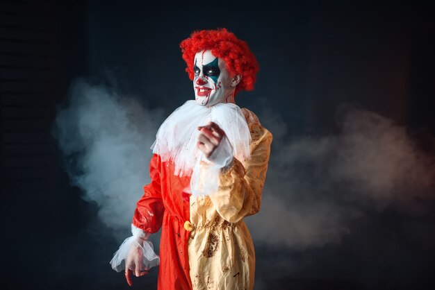 Clown sanglant fou qui te montre