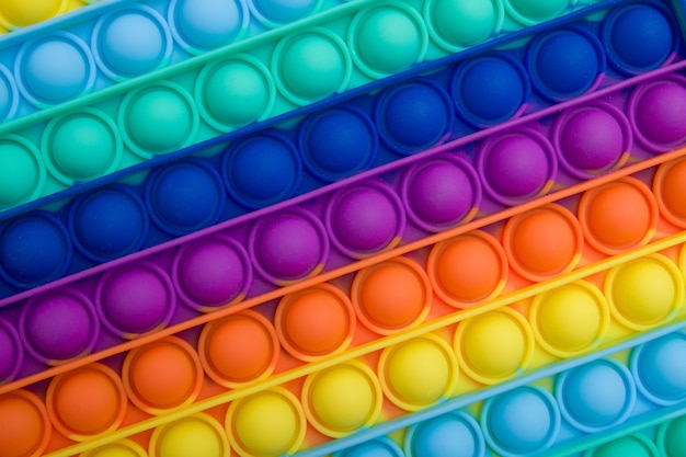 Clus up coloré à la mode antistress sensoriels jouets fidget push pop it texture