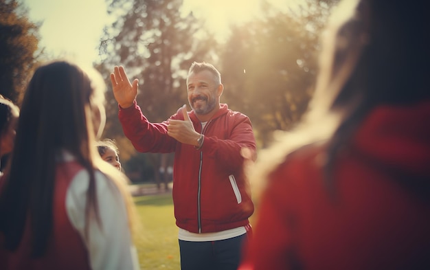 Coach sportif équipe jeune