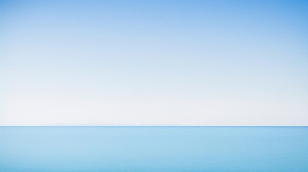 Coastal Serenity Simply Landscape avec Blue Sea and Sky Soft Focus Beauty