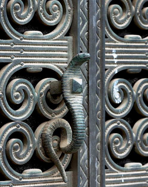 cobra vert à l'entrée du panthéon