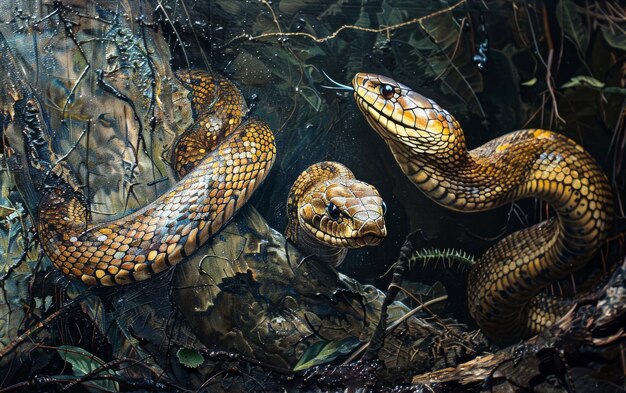 Les cobras émergent pour chasser