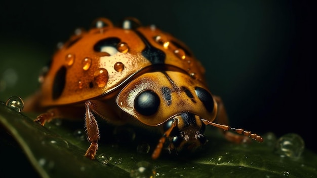 Une coccinelle avec le numéro 1 dessus