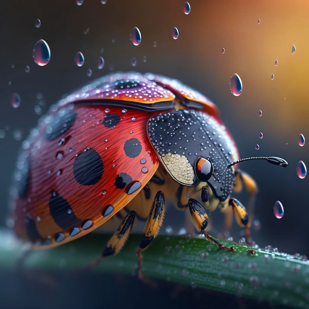 Une coccinelle