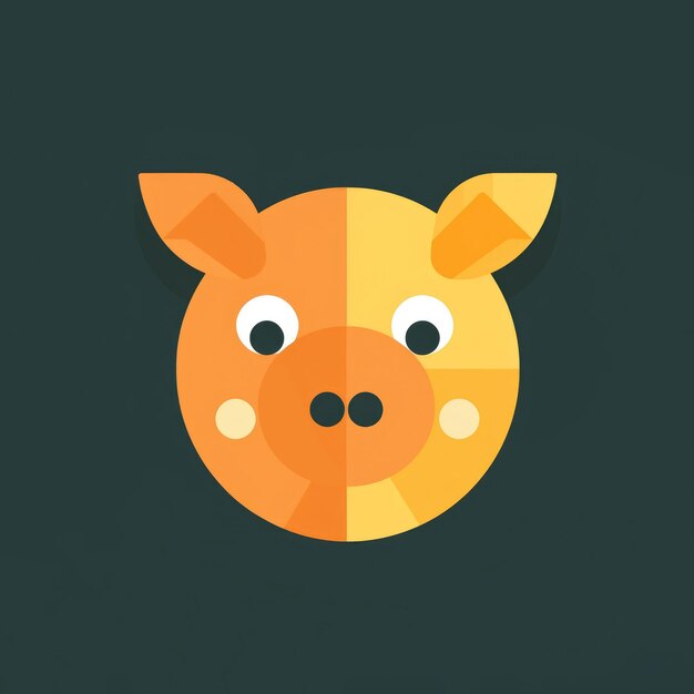 Cochon logo génératif ai