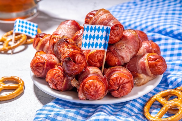 Cochons en couverture pour la fête de l'Oktoberfest