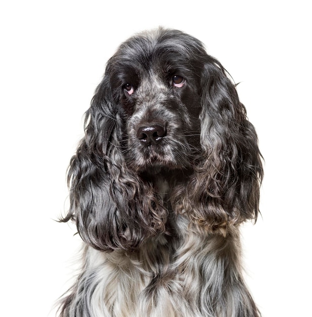 Cocker Spaniel anglais 4 5 ans contre backgroun blanc