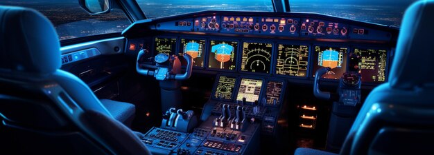le cockpit de l'avion
