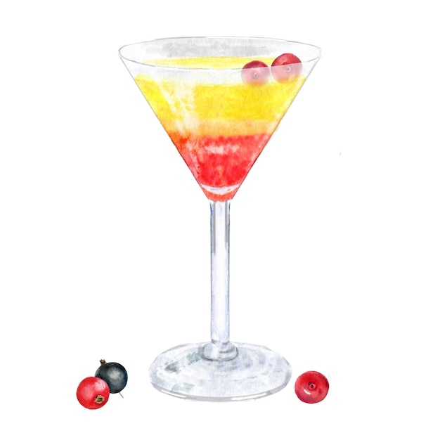 Cocktail aquarelle