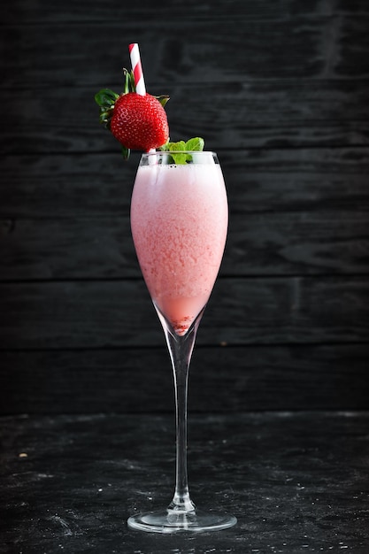 Cocktail aux fraises