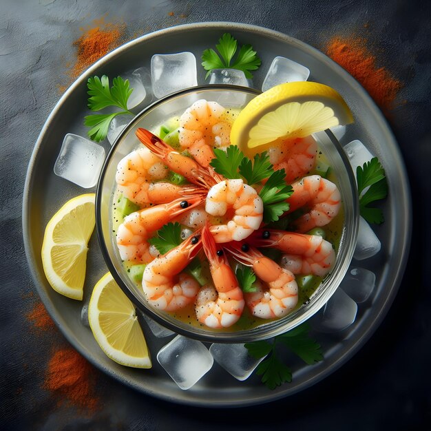 Cocktail à base de crevettes