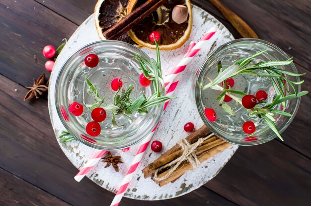 Cocktail à la canneberge