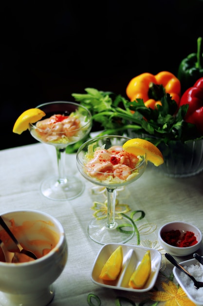 cocktail de crevettes