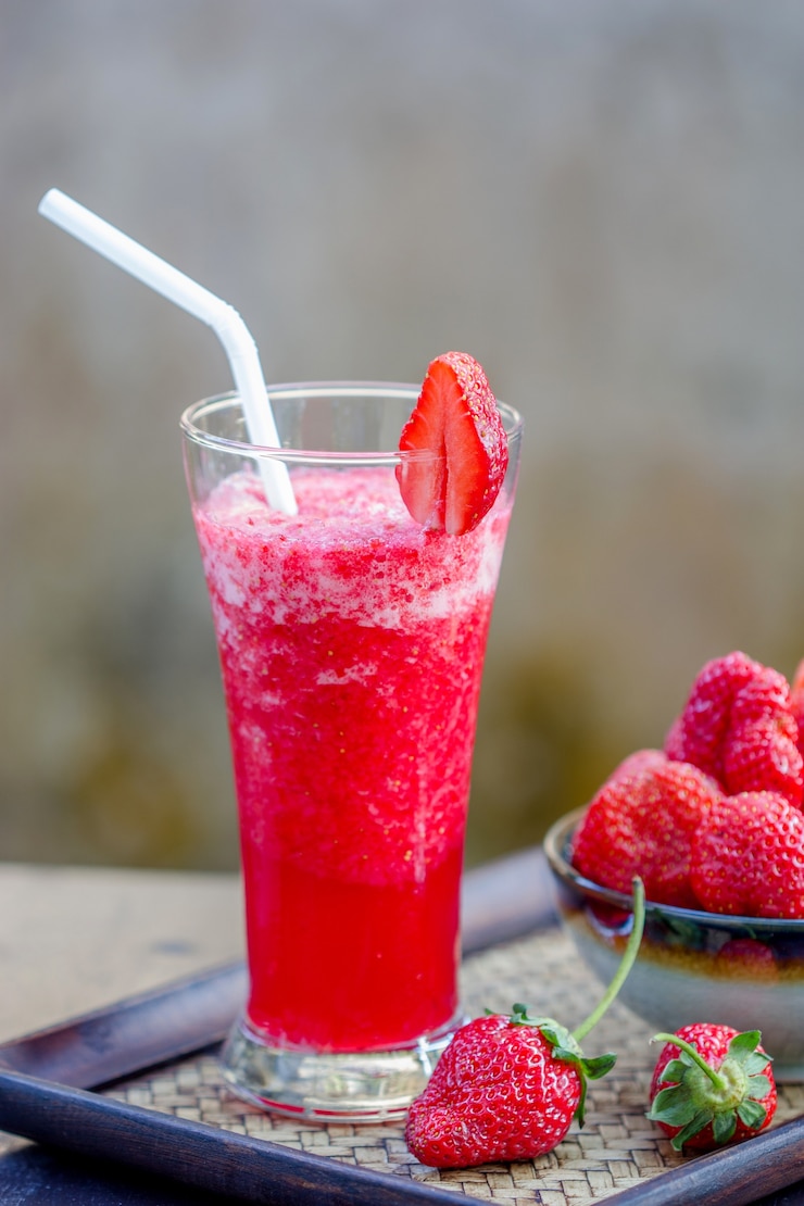 Photo cocktail de daiquiri aux fraises