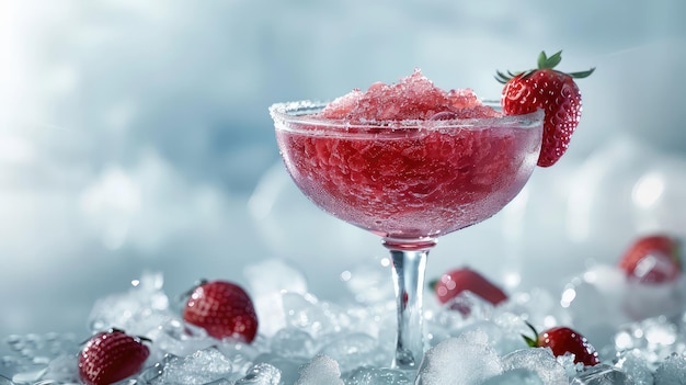 Cocktail de daiquiri à la fraise surgelée