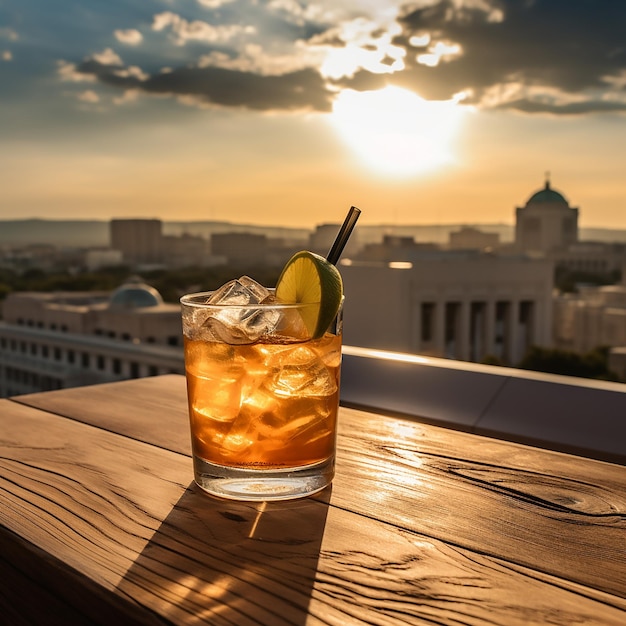 un cocktail dans un lieu touristique