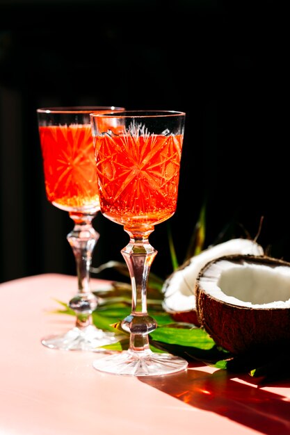 cocktail dans un verre