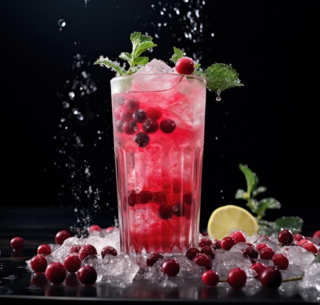 Le cocktail du cerf est un cocktail de cranberry.