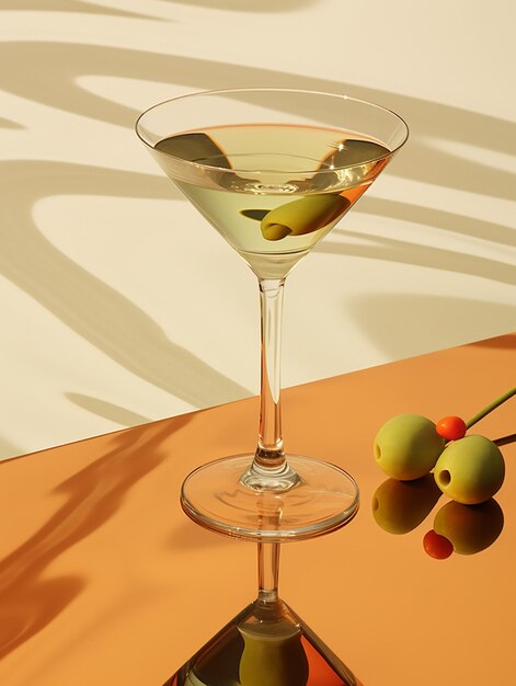 Photo le cocktail martini