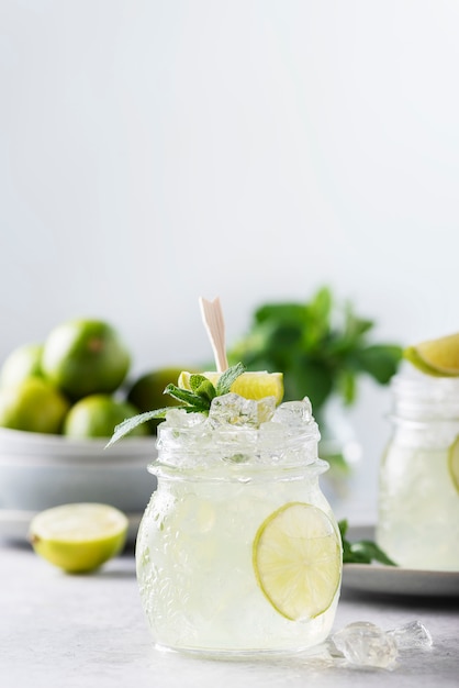 Cocktail mojito au citron vert