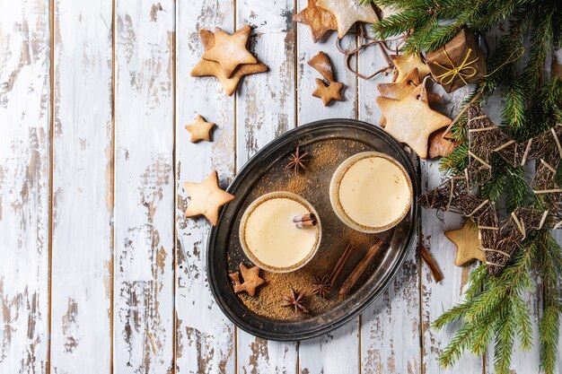 Cocktail de Noël au lait de poule