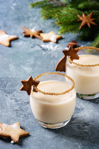 Cocktail de Noël au lait de poule