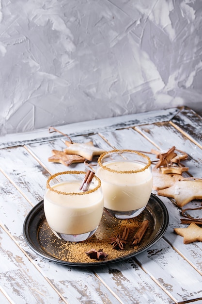 Cocktail de Noël au lait de poule