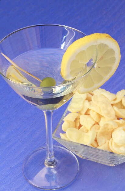 cocktail avec des olives