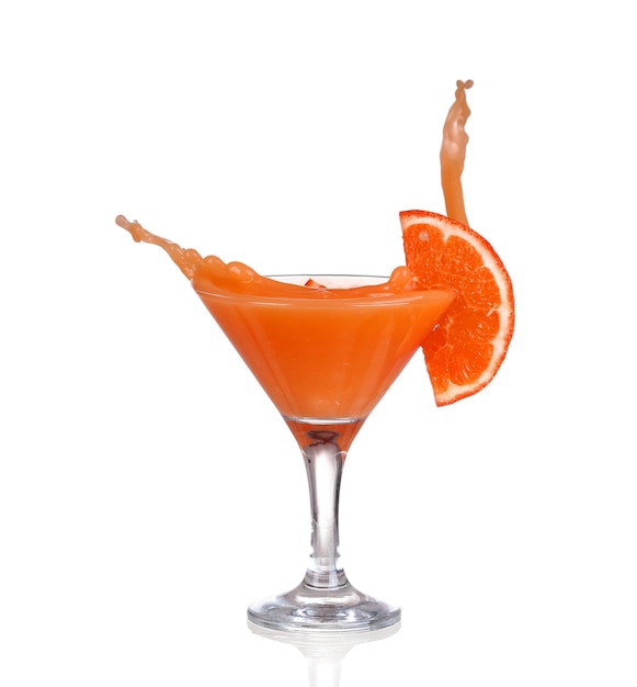 Cocktail de pamplemousse avec éclaboussures Illustration vectorielle