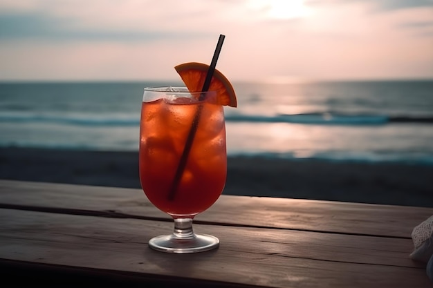 Cocktail à la plage