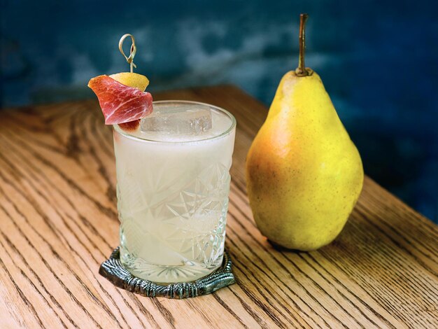 Cocktail Poire italienne agrémentée de bacon et poire