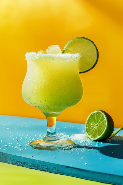 Un cocktail rafraîchissant de margarita congelé