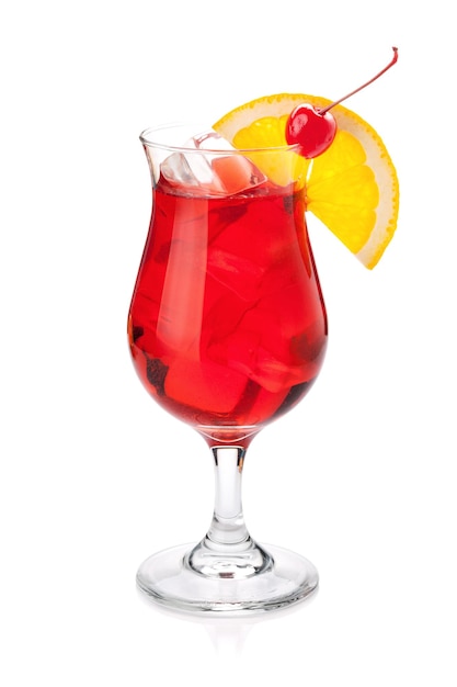 Cocktail tropical rouge