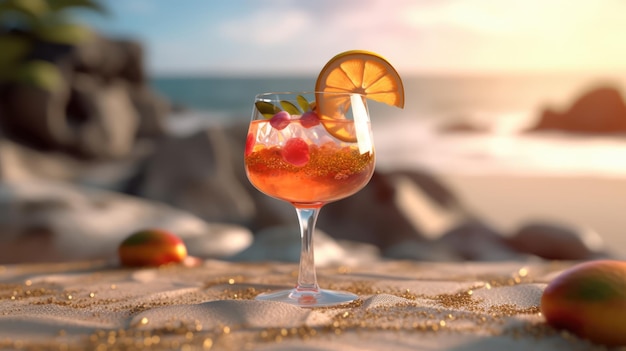 Un cocktail tropical