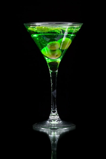 Cocktail vert coloré