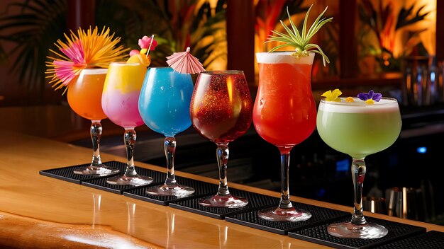 Des cocktails colorés