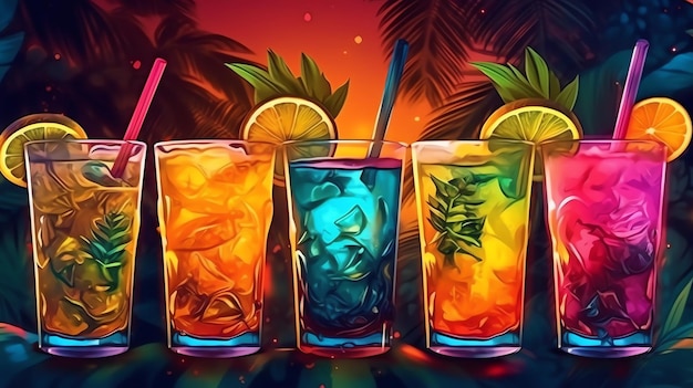 Cocktails d'été froids