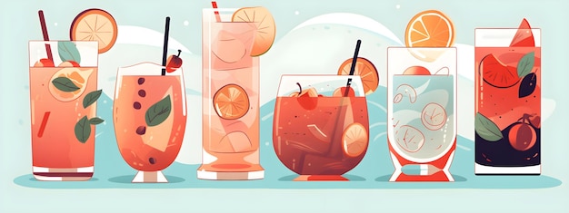 Cocktails d'été sans alcool sans alcool